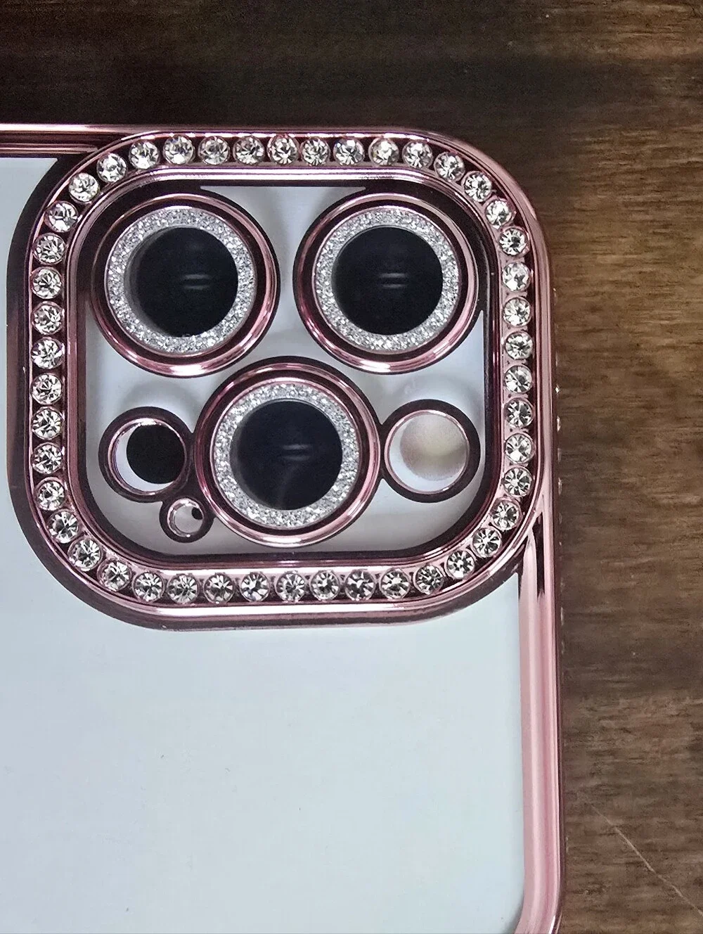 Brand NEW iPhone 12 Pro Max Compatible Bling MagSafe Case Pink/Silver Sparkles